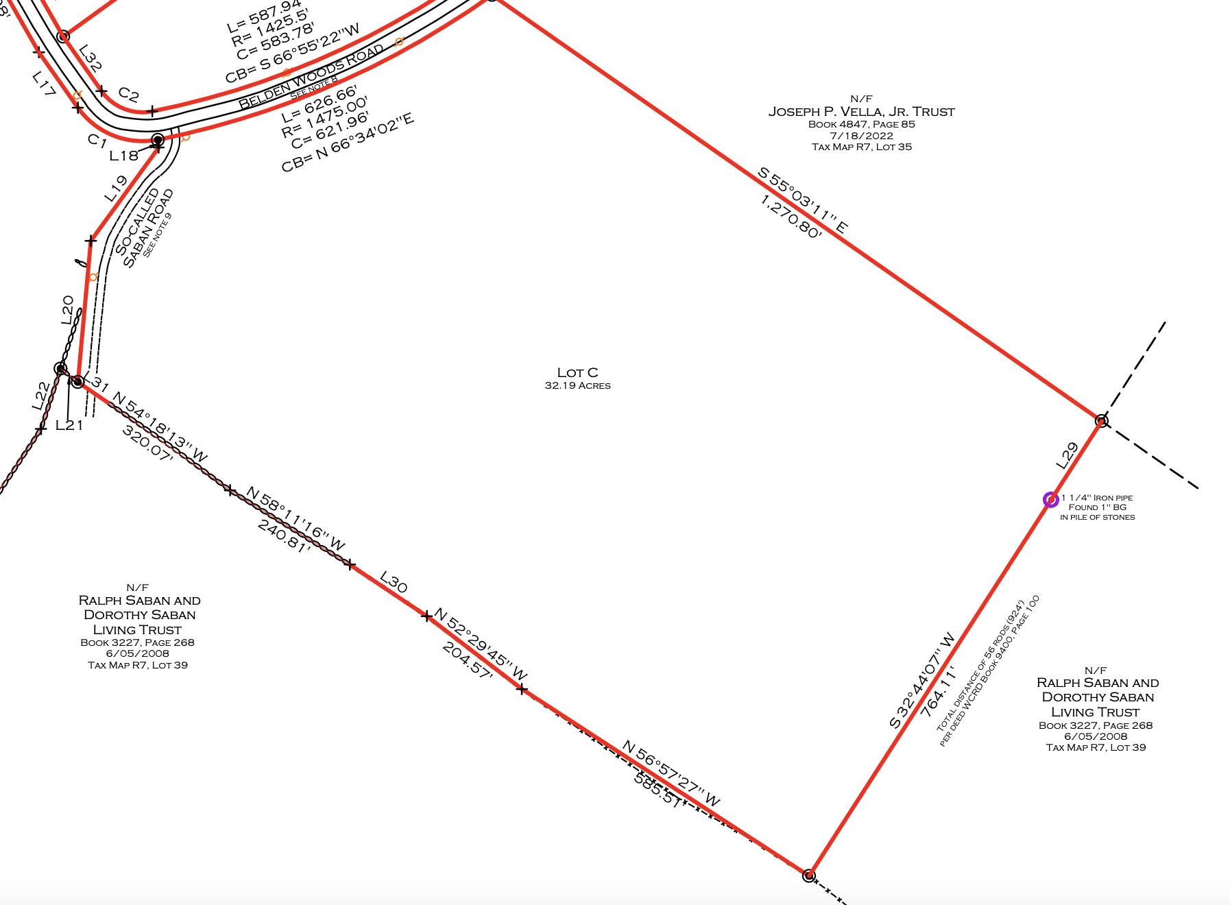 32-acres Belden Woods Road Palermo, ME 04354 - Photo 20 of 28 survey