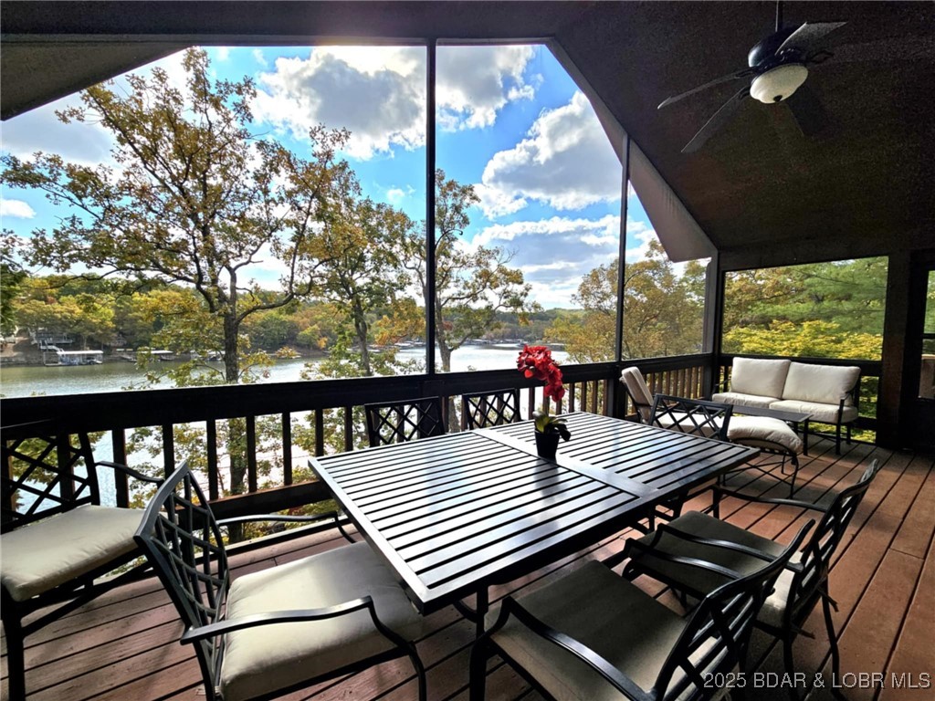 2299 Standing Rock Road Camdenton, MO 65020 - Photo 26 of 75 Screened porch with spectacular views.