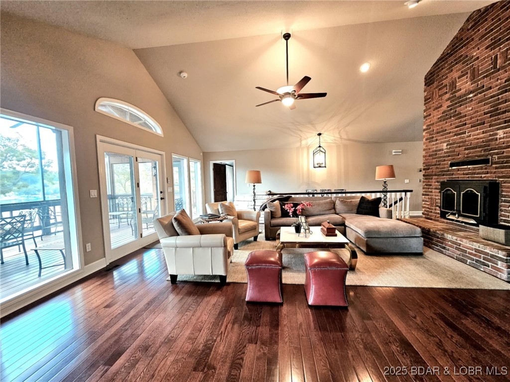 2299 Standing Rock Road Camdenton, MO 65020 - Photo 7 of 75 Main Level Living Area with vaulted ceiling.