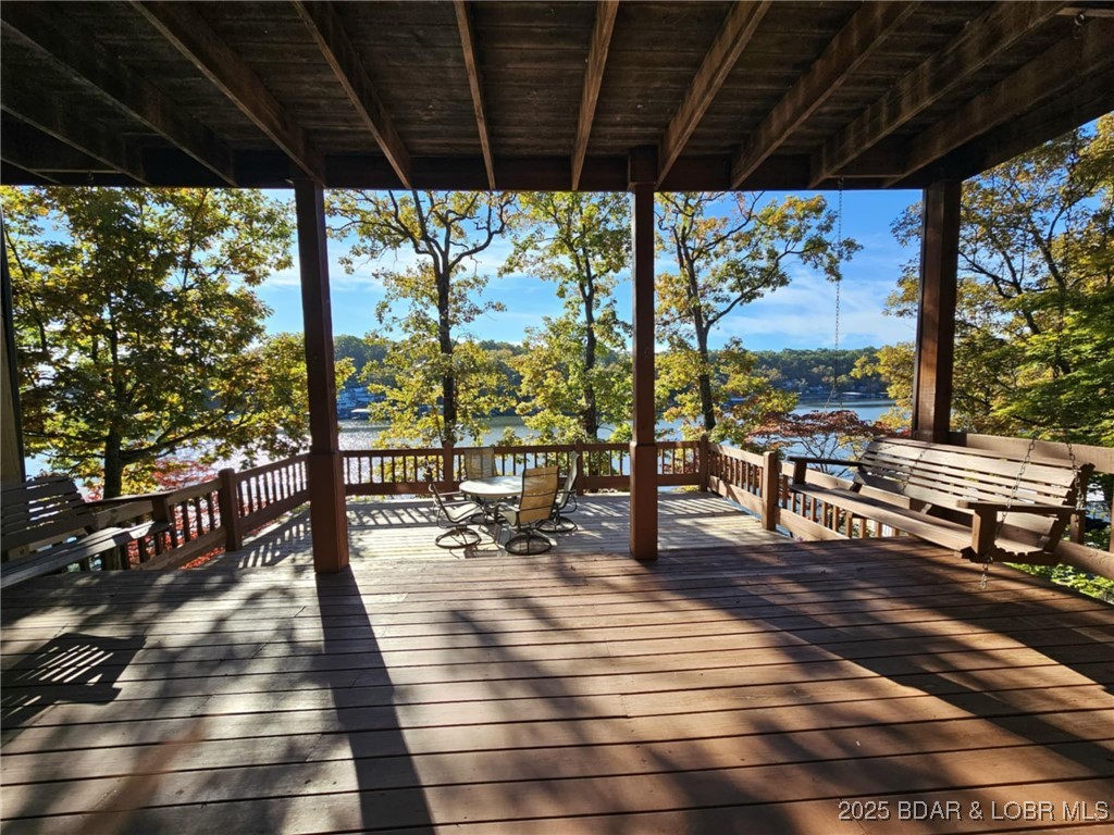 2299 Standing Rock Road Camdenton, MO 65020 - Photo 75 of 75 Lower Level Deck with two porch swings.