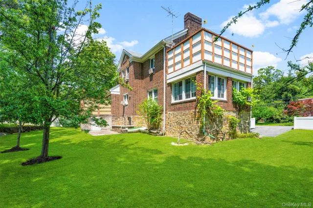 a view of a backyard with a garden