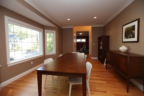 40 Hamilton Road Waltham, MA 02453 - Photo 13 of 30 a view of a dining room with furniture and window