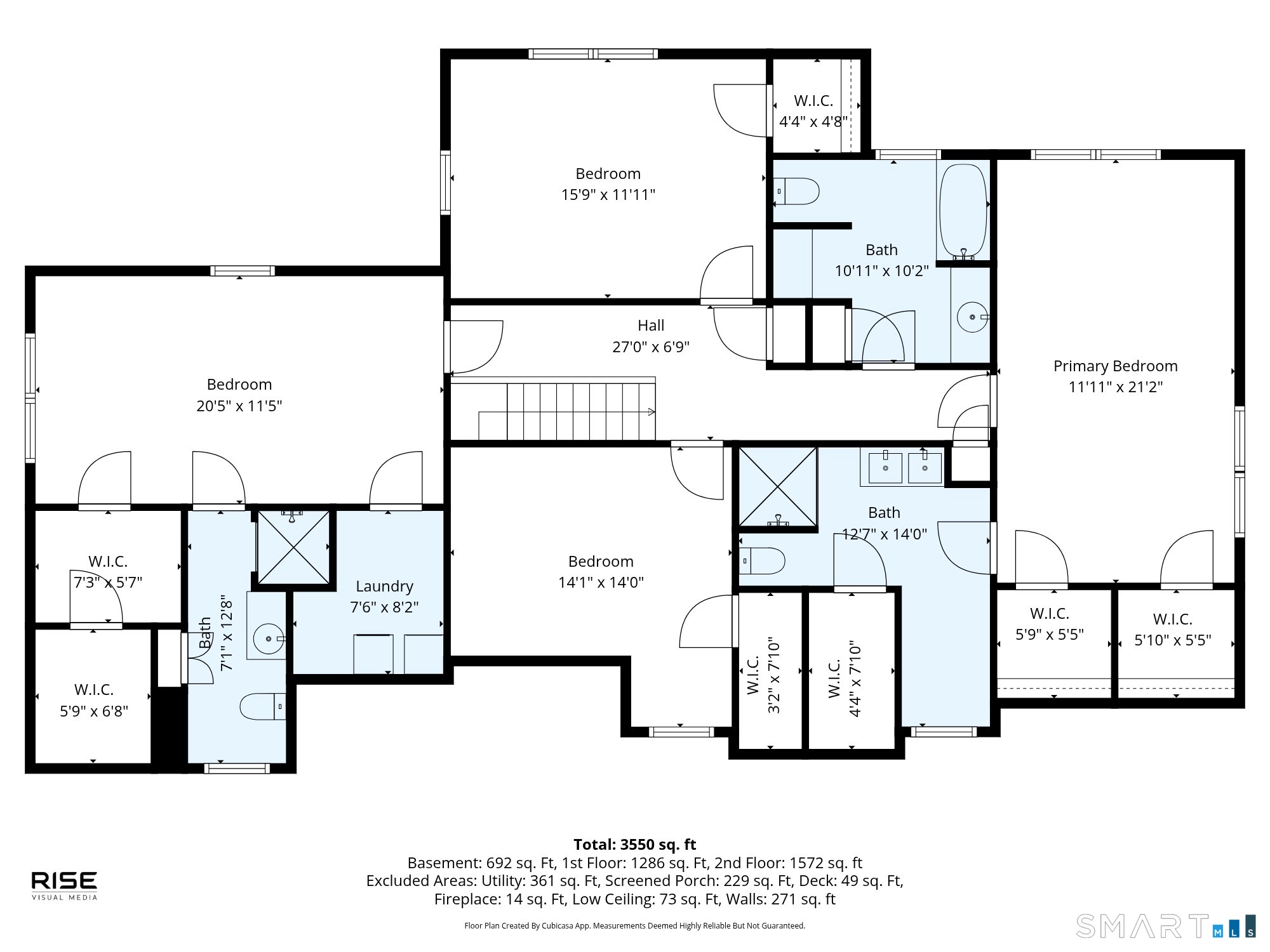 62 Edgewood Way New Haven, CT 06515 - Photo 39 of 39 2nd floor floor plan - dual primary BR suites!