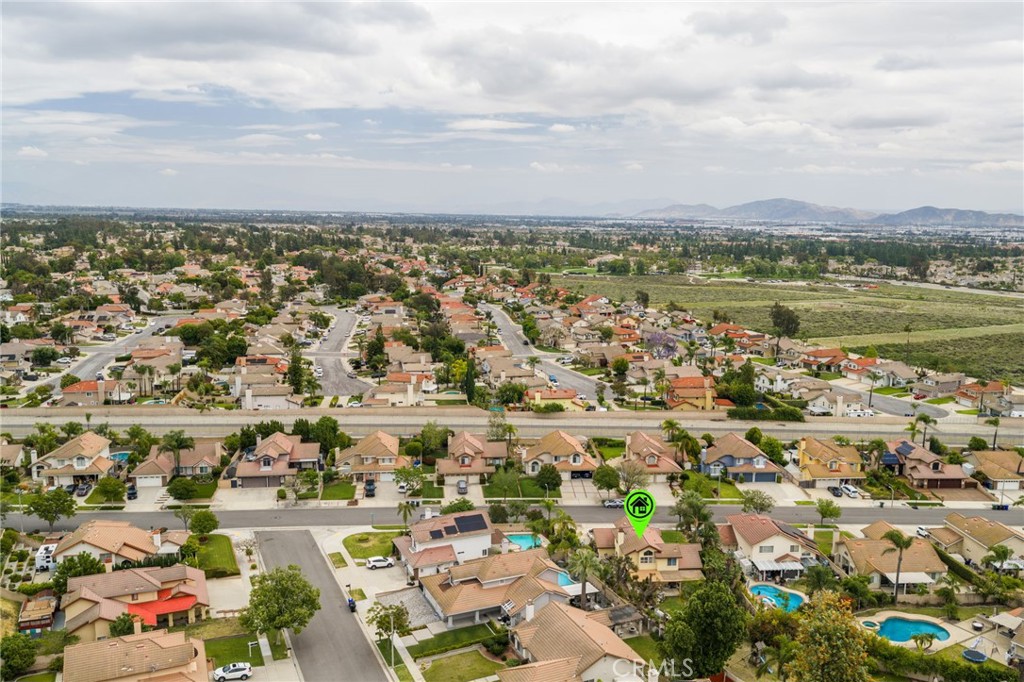 6990 Stanislaus Place Rancho Cucamonga, CA 91701 - Photo 25 of 25 an aerial view of a city with lots of residential buildings