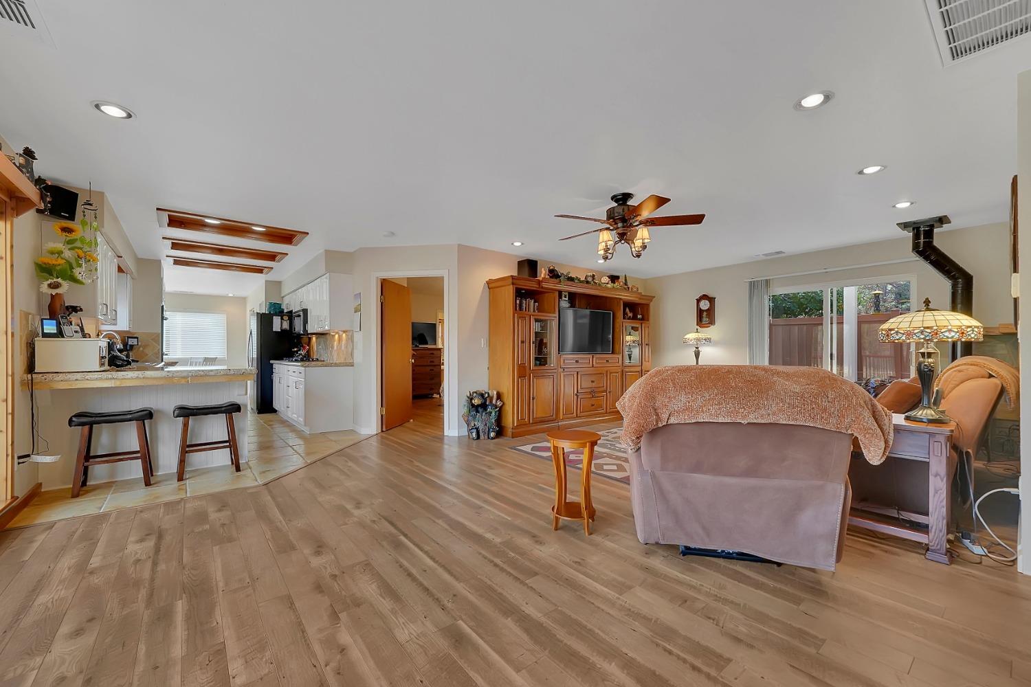 301 Bald Mountain Road West Point, CA 95255 - Photo 14 of 55 a living room with furniture and a wooden floor