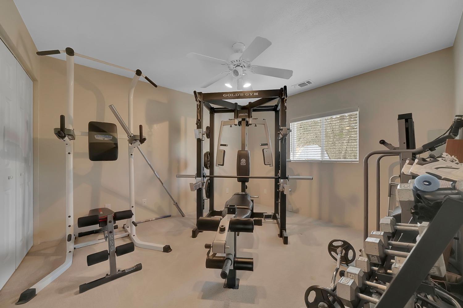 301 Bald Mountain Road West Point, CA 95255 - Photo 27 of 55 a view of a room with gym equipment