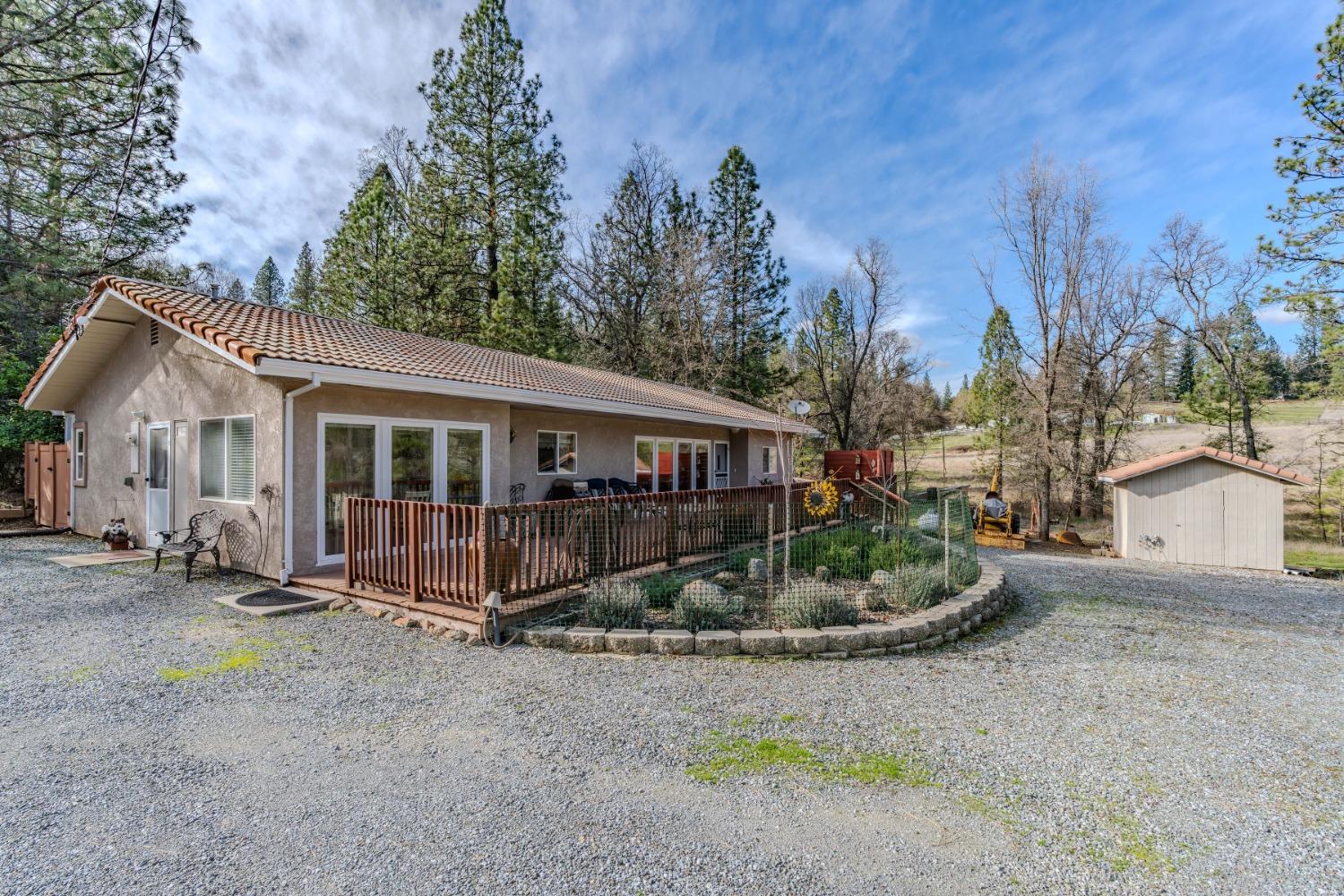 301 Bald Mountain Road West Point, CA 95255 - Photo 41 of 55 a view of a house with a garden
