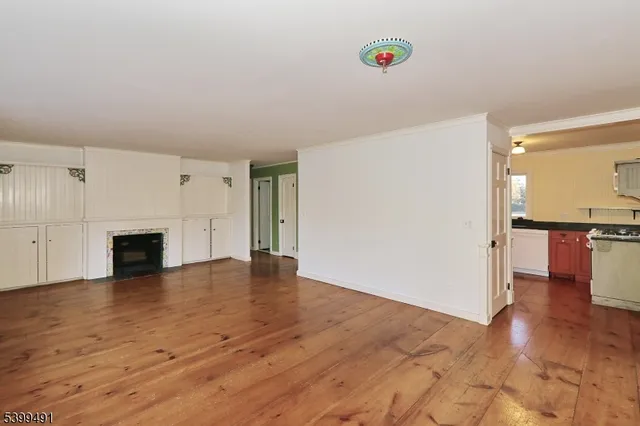 wooden floor in an empty room