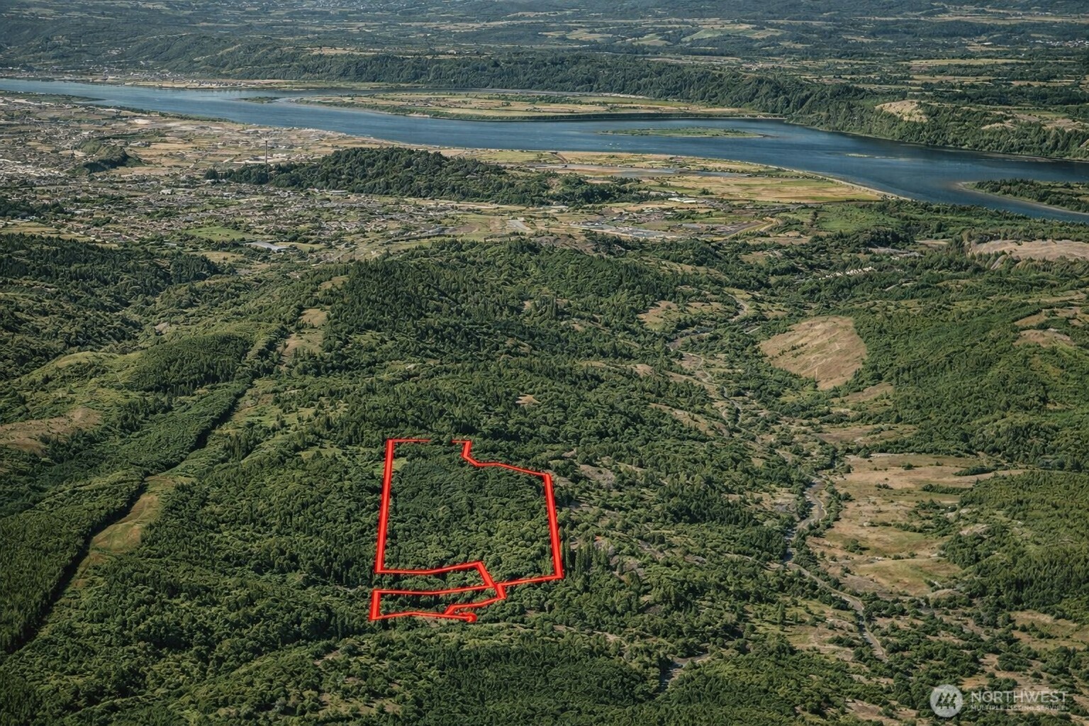 355 Ragland Road Longview, WA 98632 - Photo 9 of 24 a backyard of a house with lots of green space and lake view