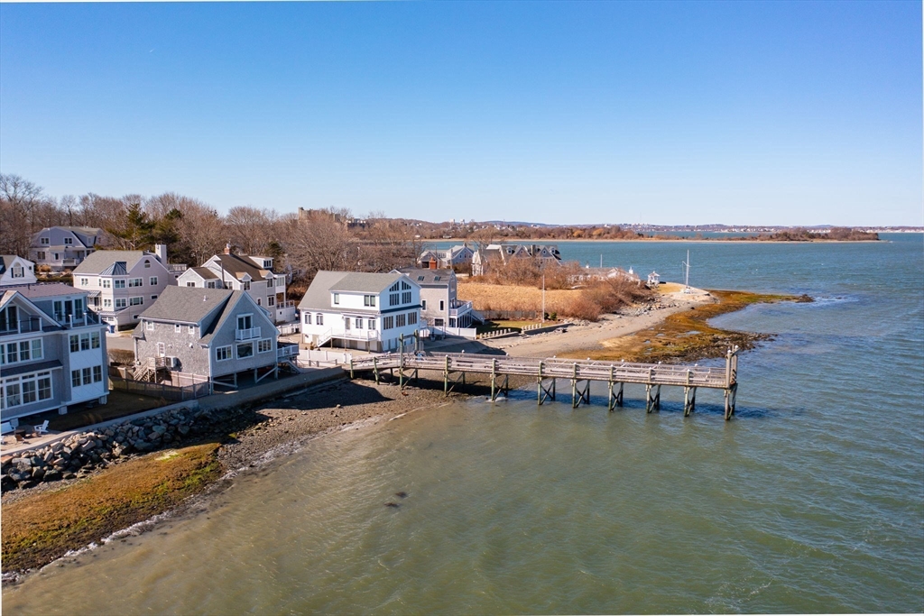81 Kimball Beach Road Hingham, MA 02043 - Photo 28 of 29 an aerial view of a ocean with city view