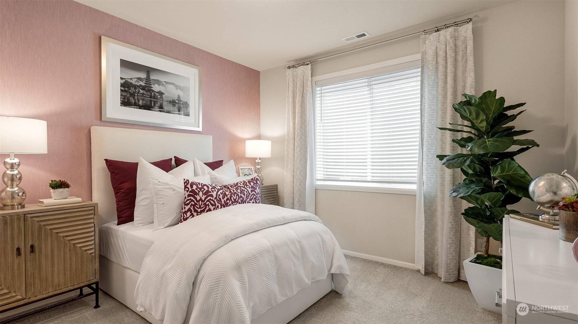 4010 233rd Street Southeast, Unit 78 Bothell, WA 98021 - Photo 5 of 18 a bedroom with bed and a potted plant