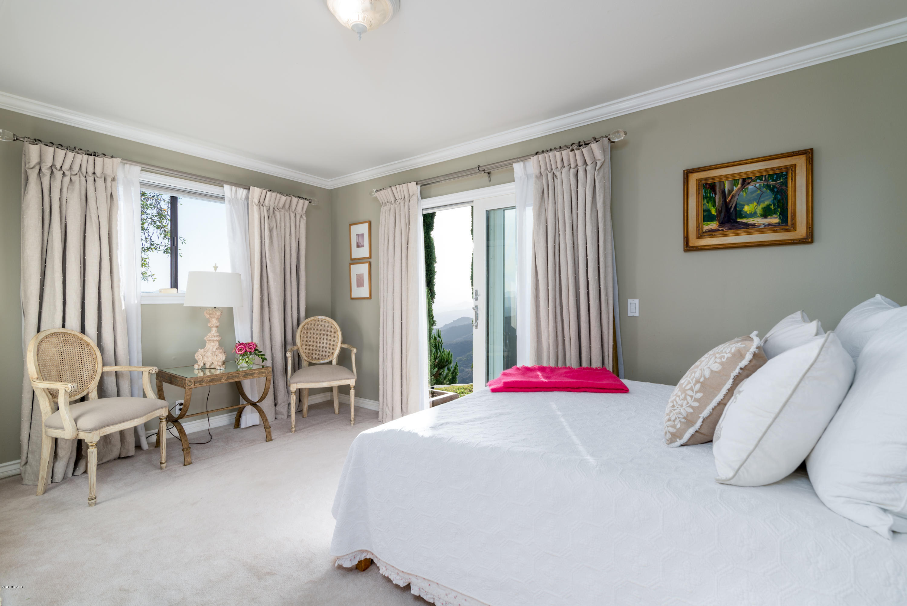 24353 Dry Canyon Cold Creek Road Calabasas, CA 91302 - Photo 28 of 36 a bedroom with a bed and a couch