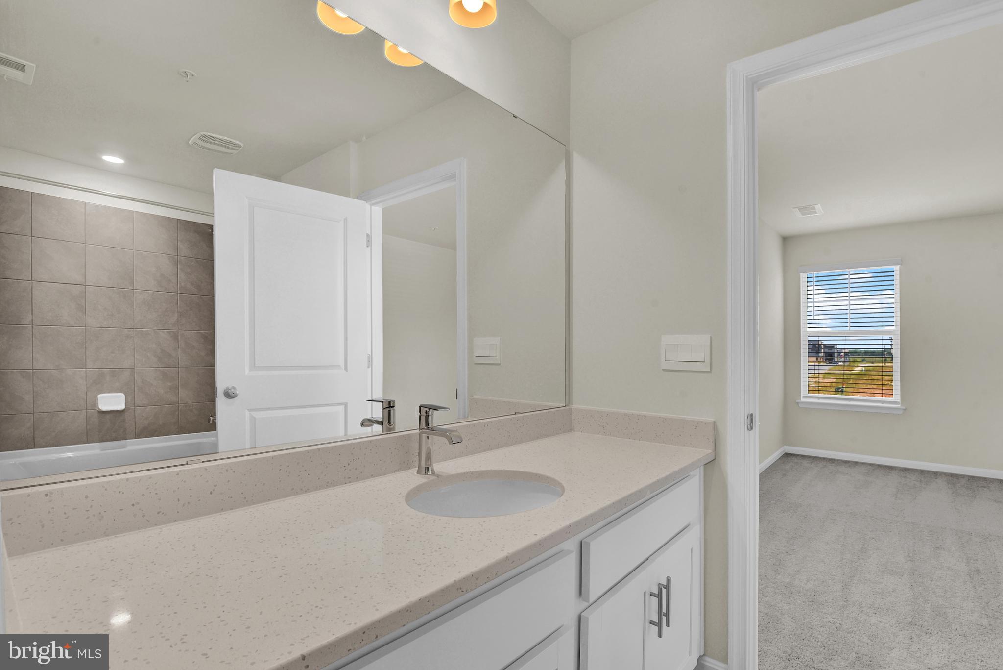 462 Herringbone Way Frederick, MD 21701 - Photo 22 of 29 a bathroom with a sink and a mirror