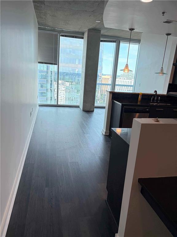 3324 Peachtree Road, Unit 2213 Atlanta, GA 30326 - Photo 4 of 28 wooden floor in an empty room with a window