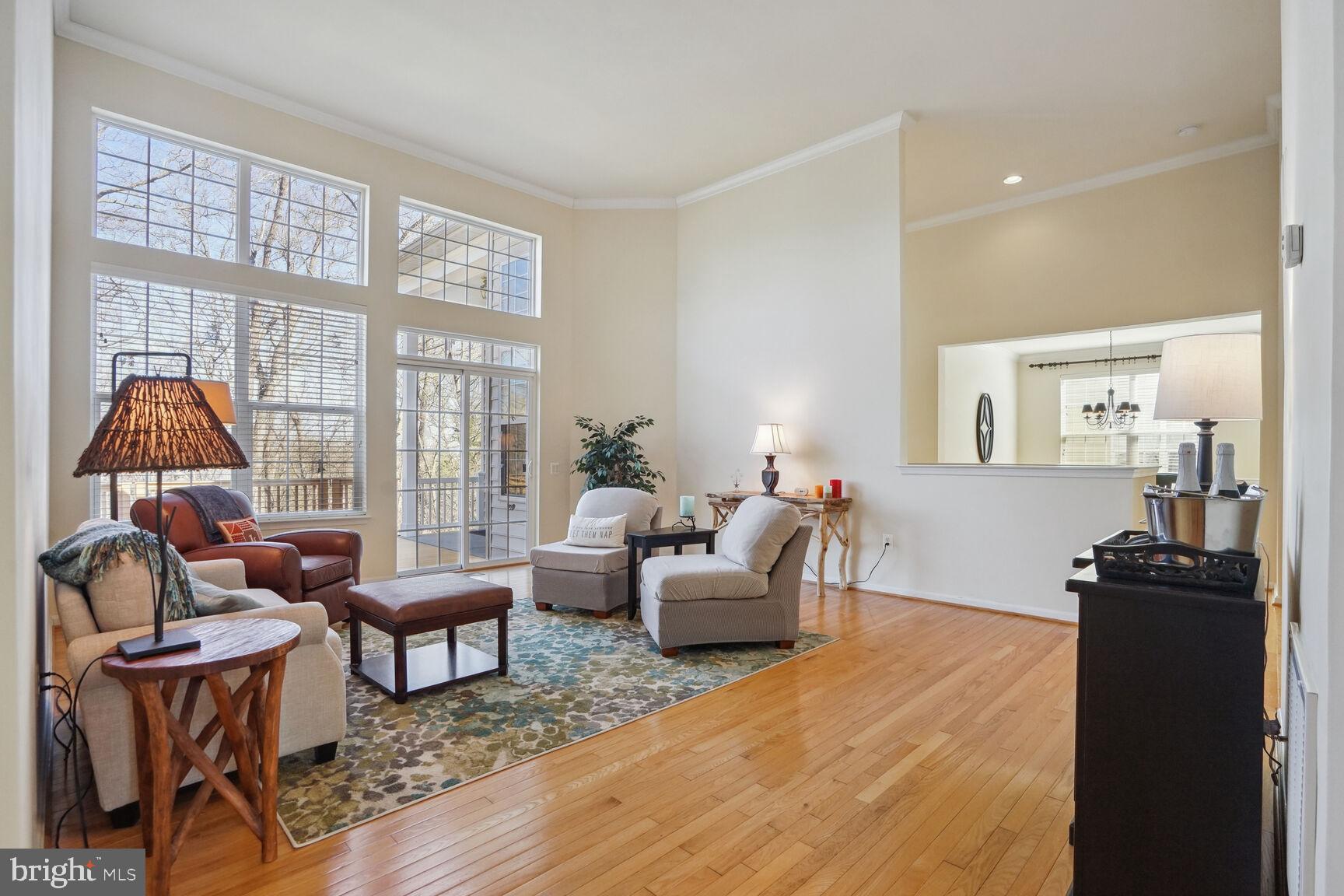 12036 Rutherglen Place Bristow, VA 20136 - Photo 5 of 39 Spacious living room w/ sliding glass door to deck