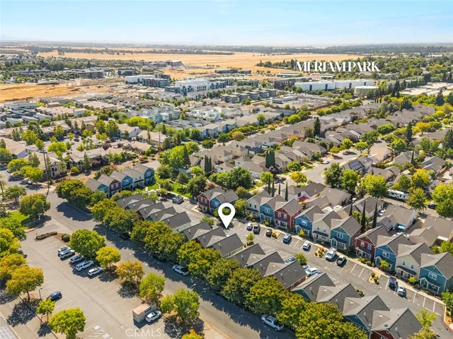an aerial view of a city with lots of residential buildings