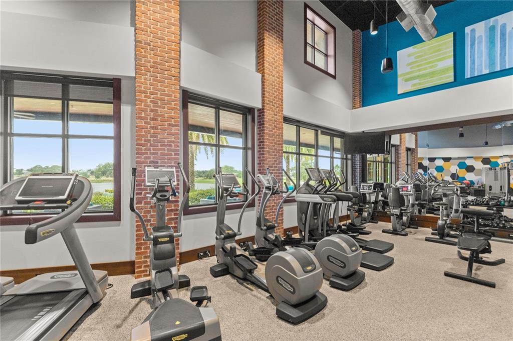 5369 Northwest 48th Lane Ocala, FL 34482 - Photo 44 of 47 a room with gym equipment and large window