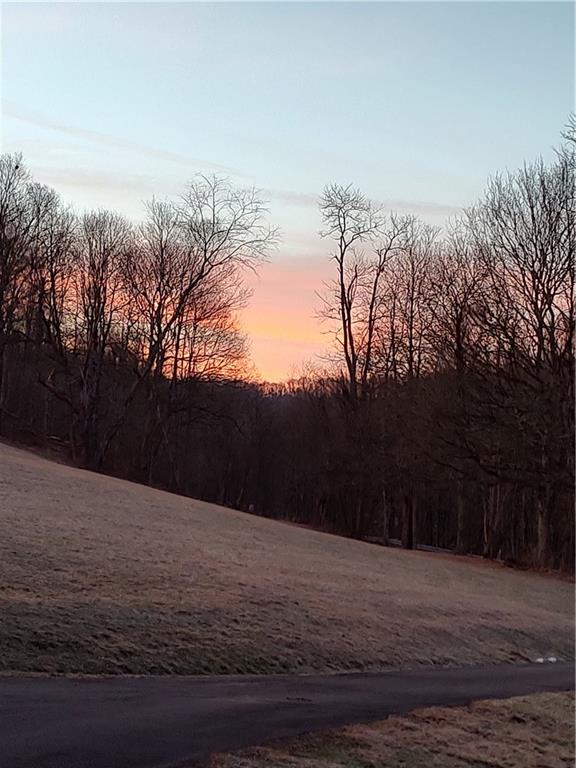 195 West W Railroad Road Sycamore, PA 15364 - Photo 16 of 50 a wooden deck with sunset view