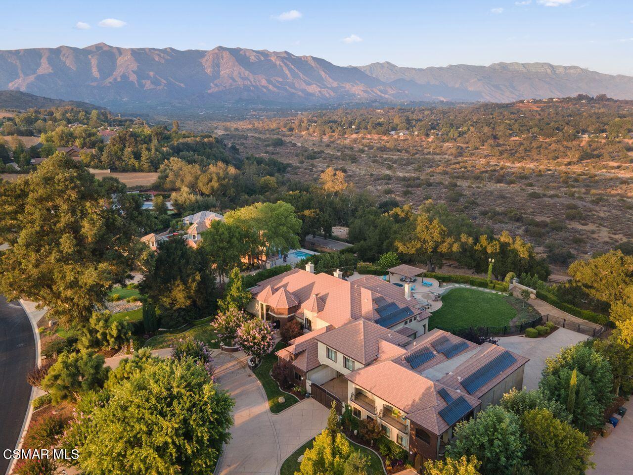 12490 MacDonald Drive Ojai, CA 93023 - Photo 71 of 87 an aerial view of a city with lots of residential buildings