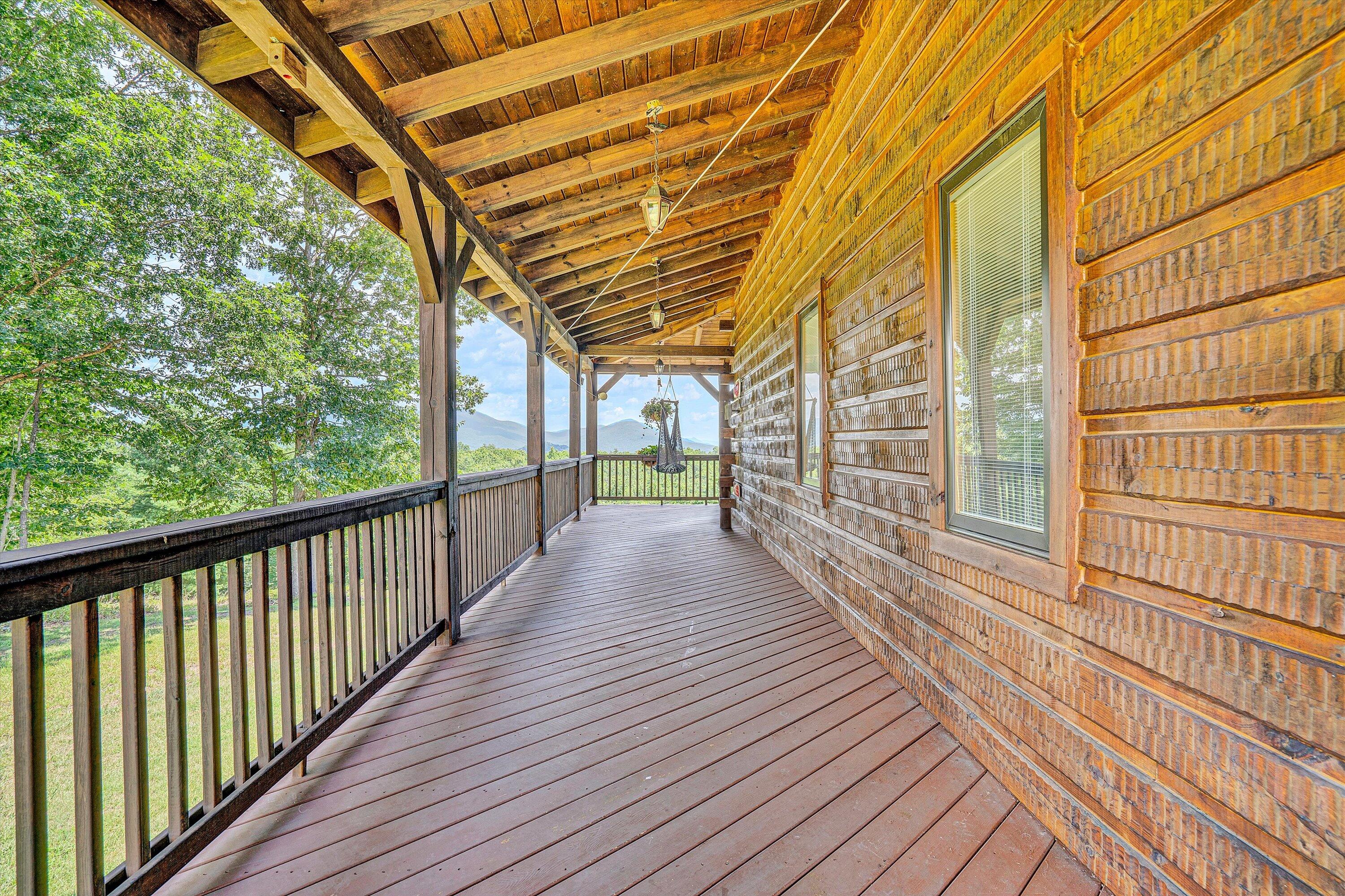 500 Jacksons Flat Covington, VA 24426 - Photo 40 of 102 a view of a balcony with wooden floor
