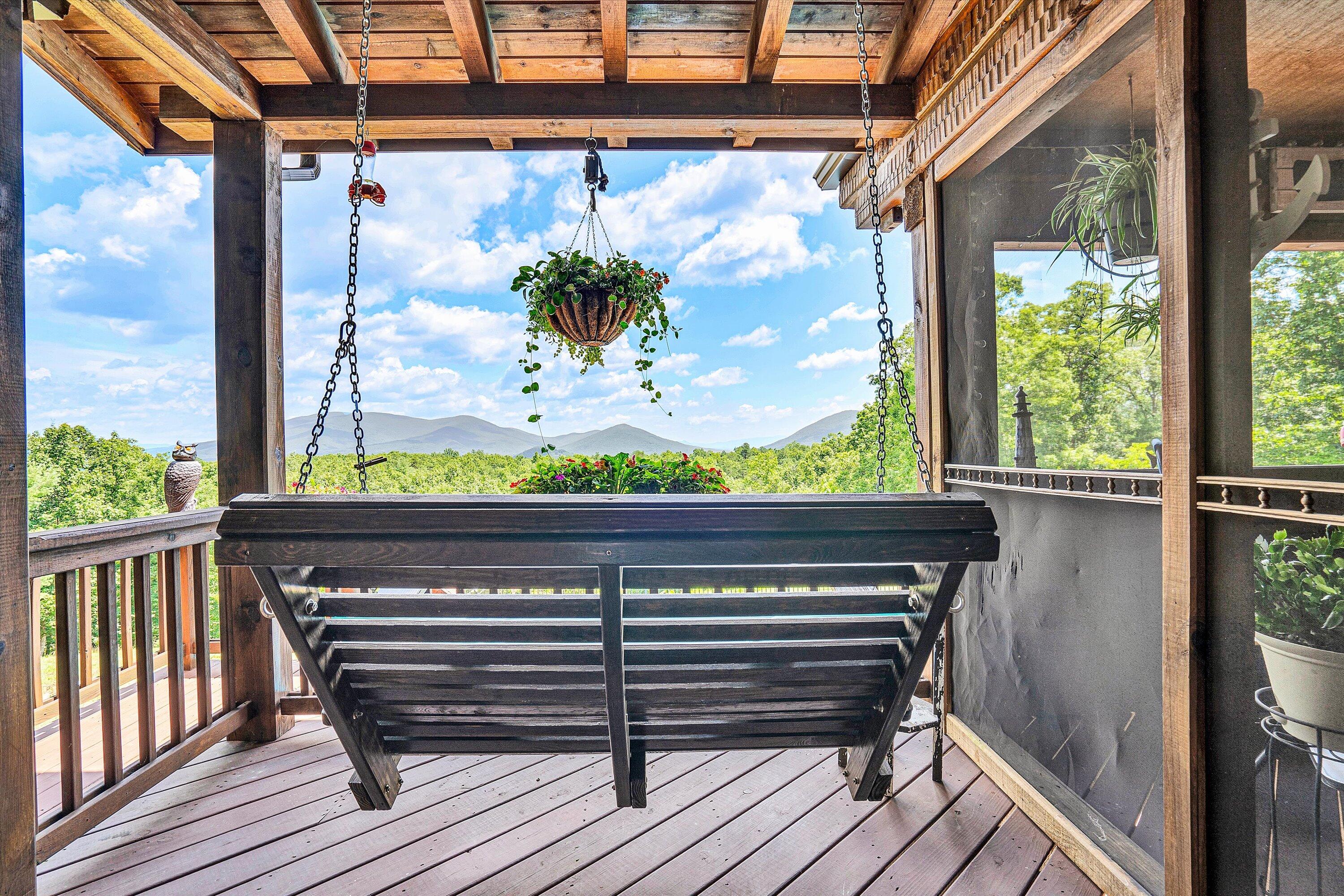 500 Jacksons Flat Covington, VA 24426 - Photo 44 of 102 a view of a balcony with wooden floor