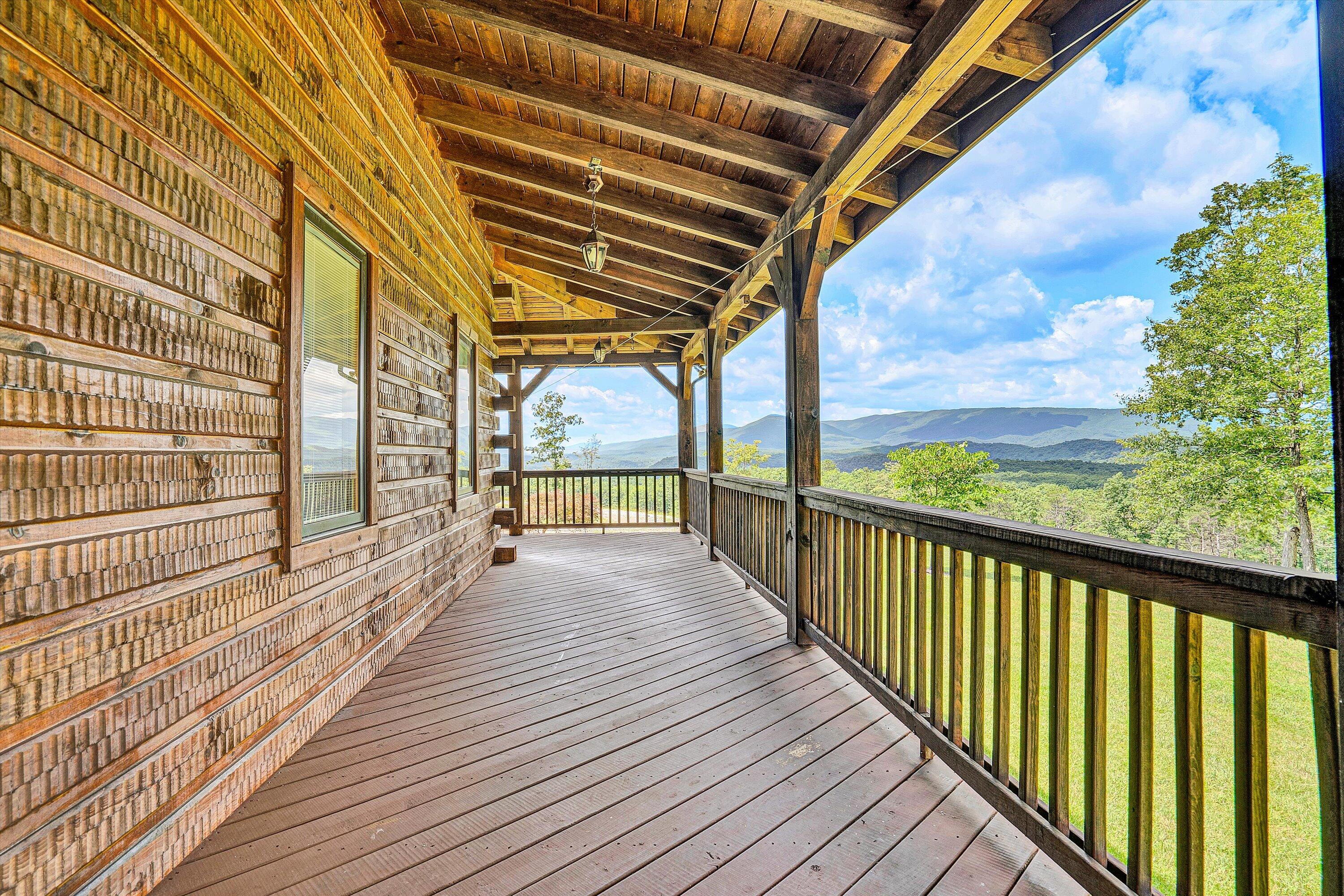 500 Jacksons Flat Covington, VA 24426 - Photo 47 of 102 a view of a balcony with wooden floor