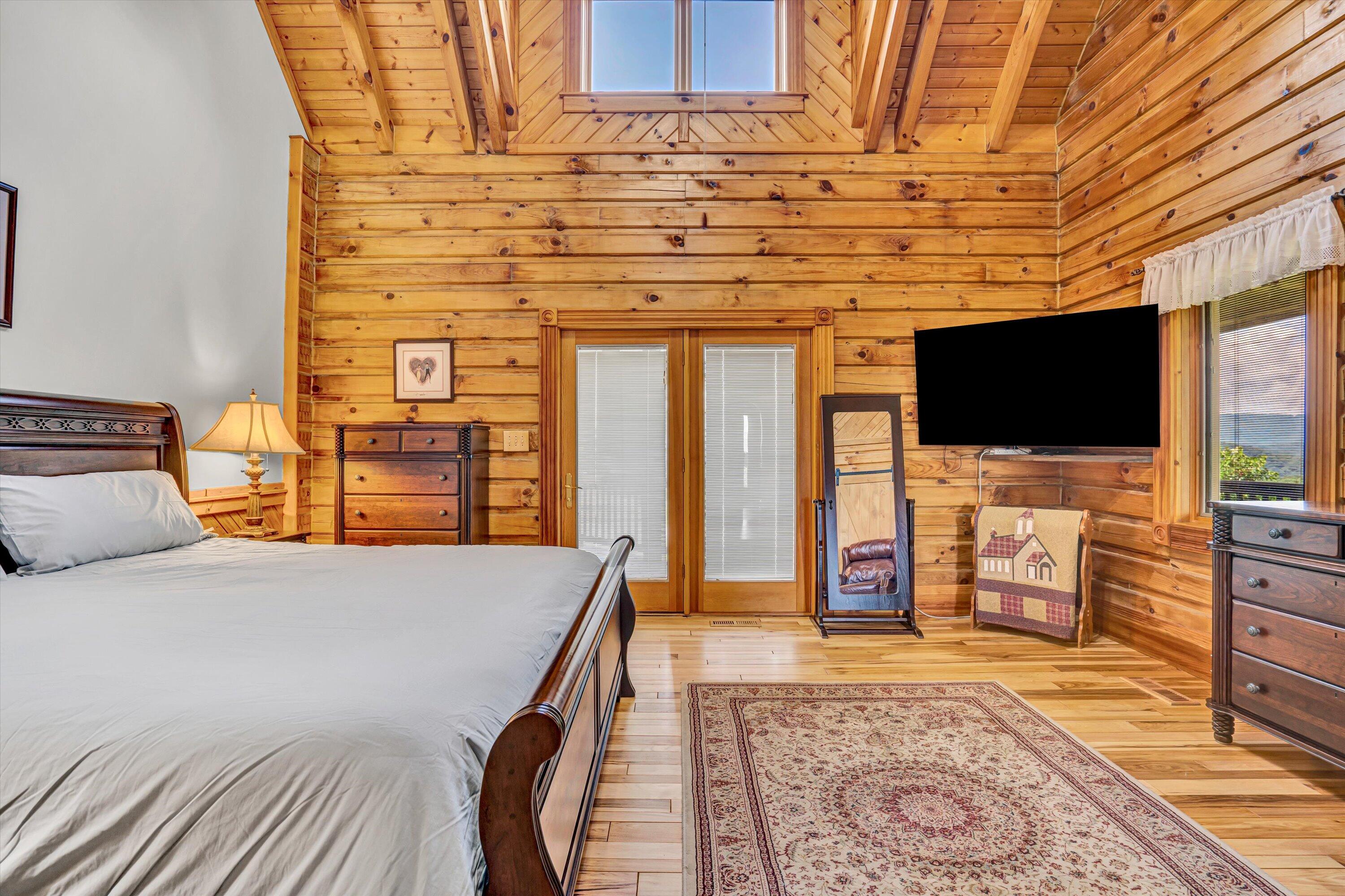 500 Jacksons Flat Covington, VA 24426 - Photo 54 of 102 a bedroom with a bed and flat screen tv