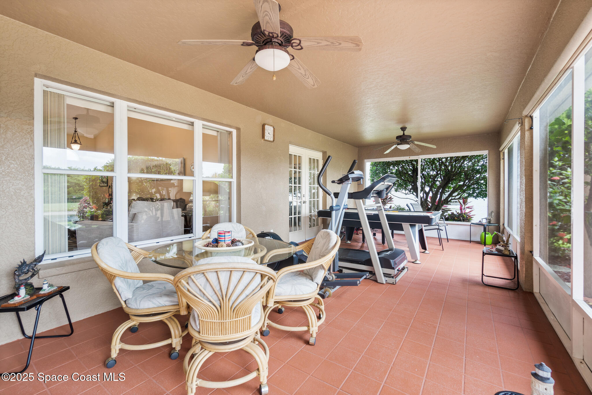 4808 Springwater Circle Melbourne, FL 32940 - Photo 34 of 38 a view of a dining room with furniture water view and a large window