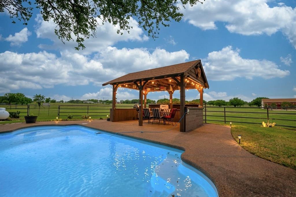 222 Bayne Road Haslet, TX 76052 - Photo 34 of 40 outdoor kitchen with pool
