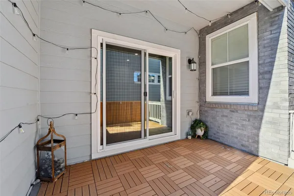 a view of a door of a house