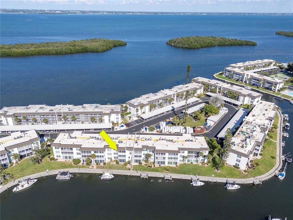 4390 Exeter Drive, Unit 305 Longboat Key, FL 34228 - Photo 48 of 78 a view of swimming pool with an ocean view