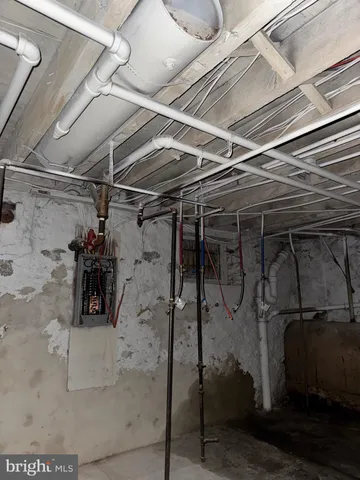 a view of storage and utility room