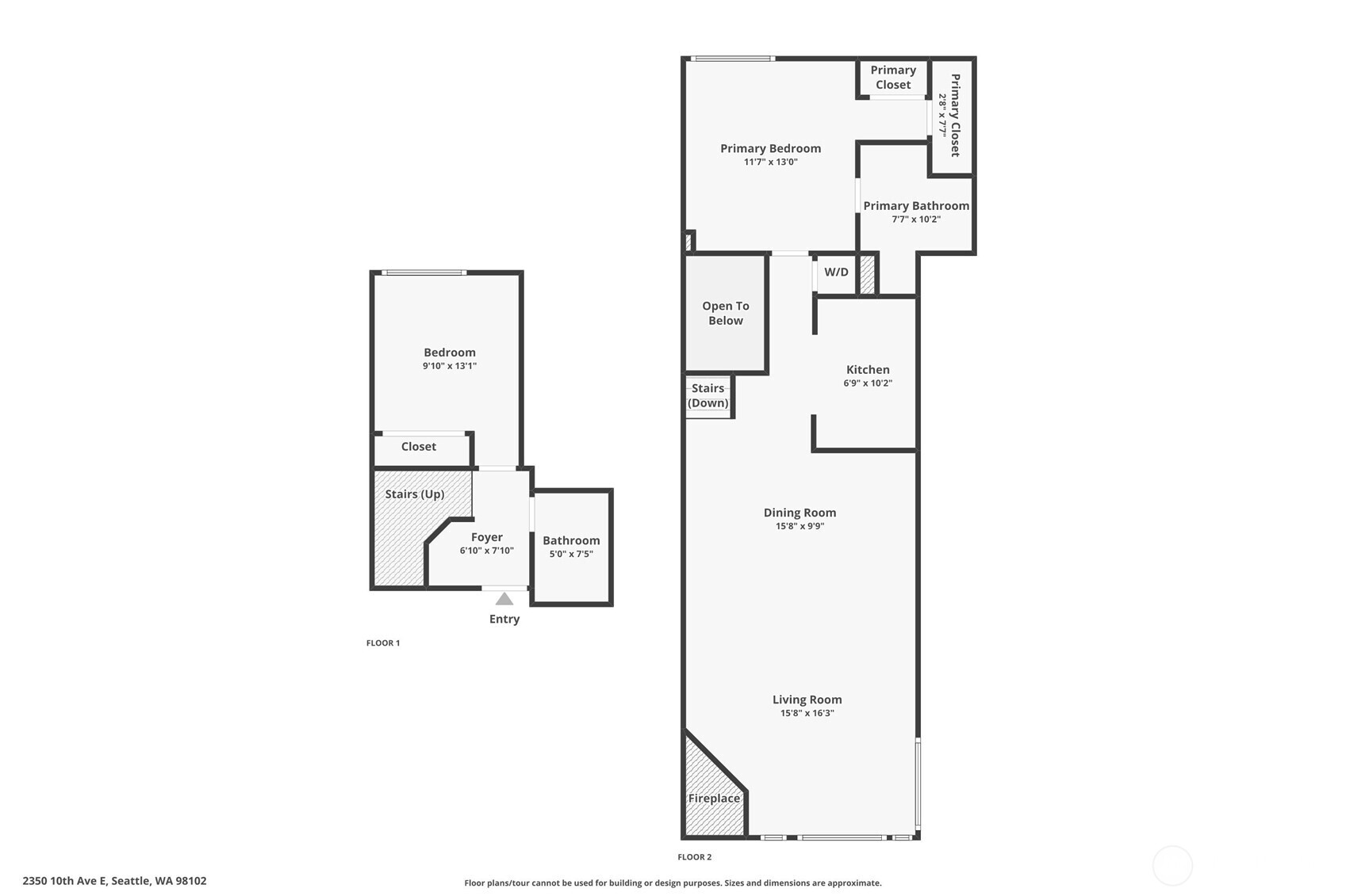 2350 10th Avenue East, Unit 227 Seattle, WA 98102 - Photo 27 of 34 a picture of a floor plan