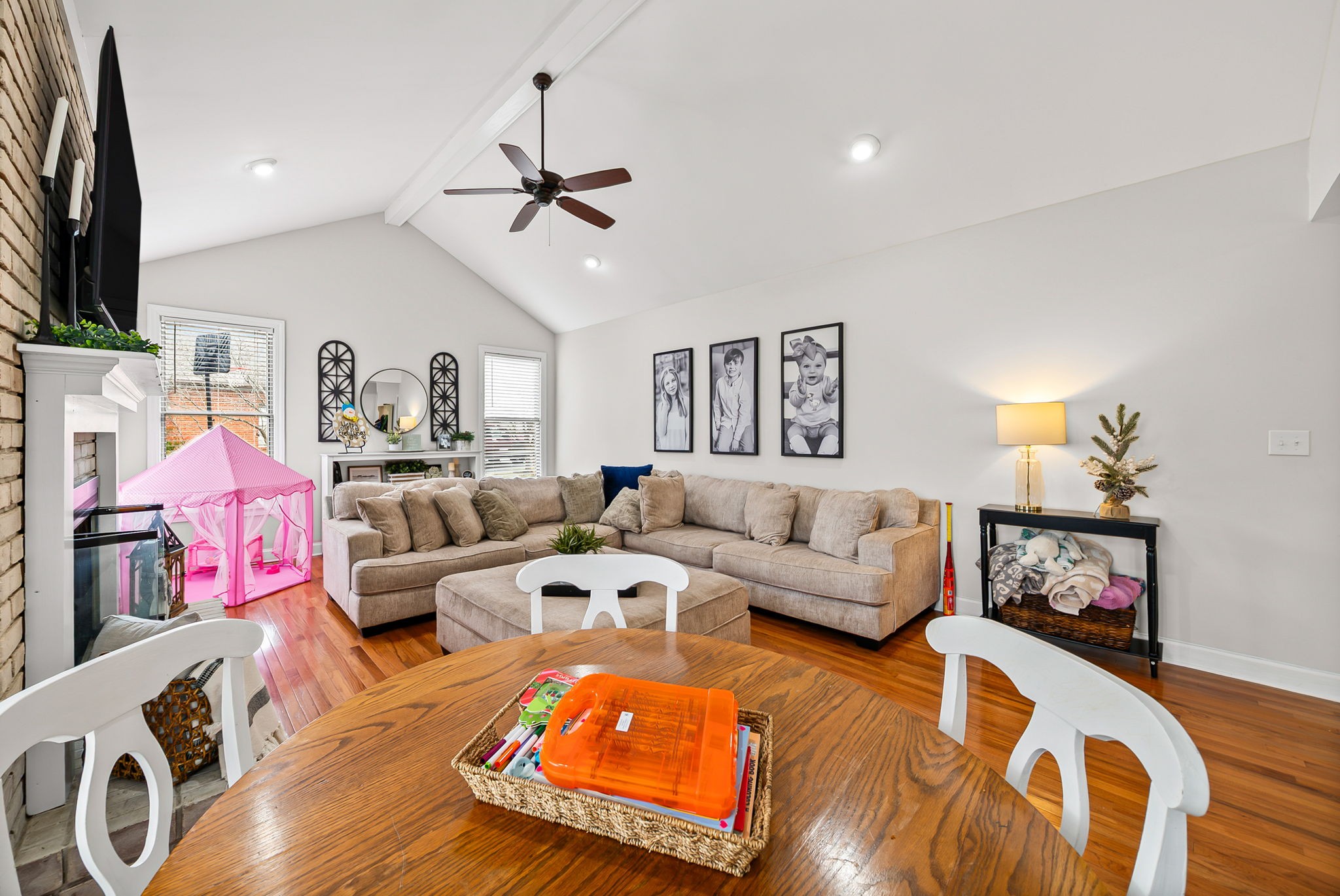 508 Sheffield Road Hopkinsville, KY 42240 - Photo 19 of 65 a living room with furniture or couch and a flat screen tv