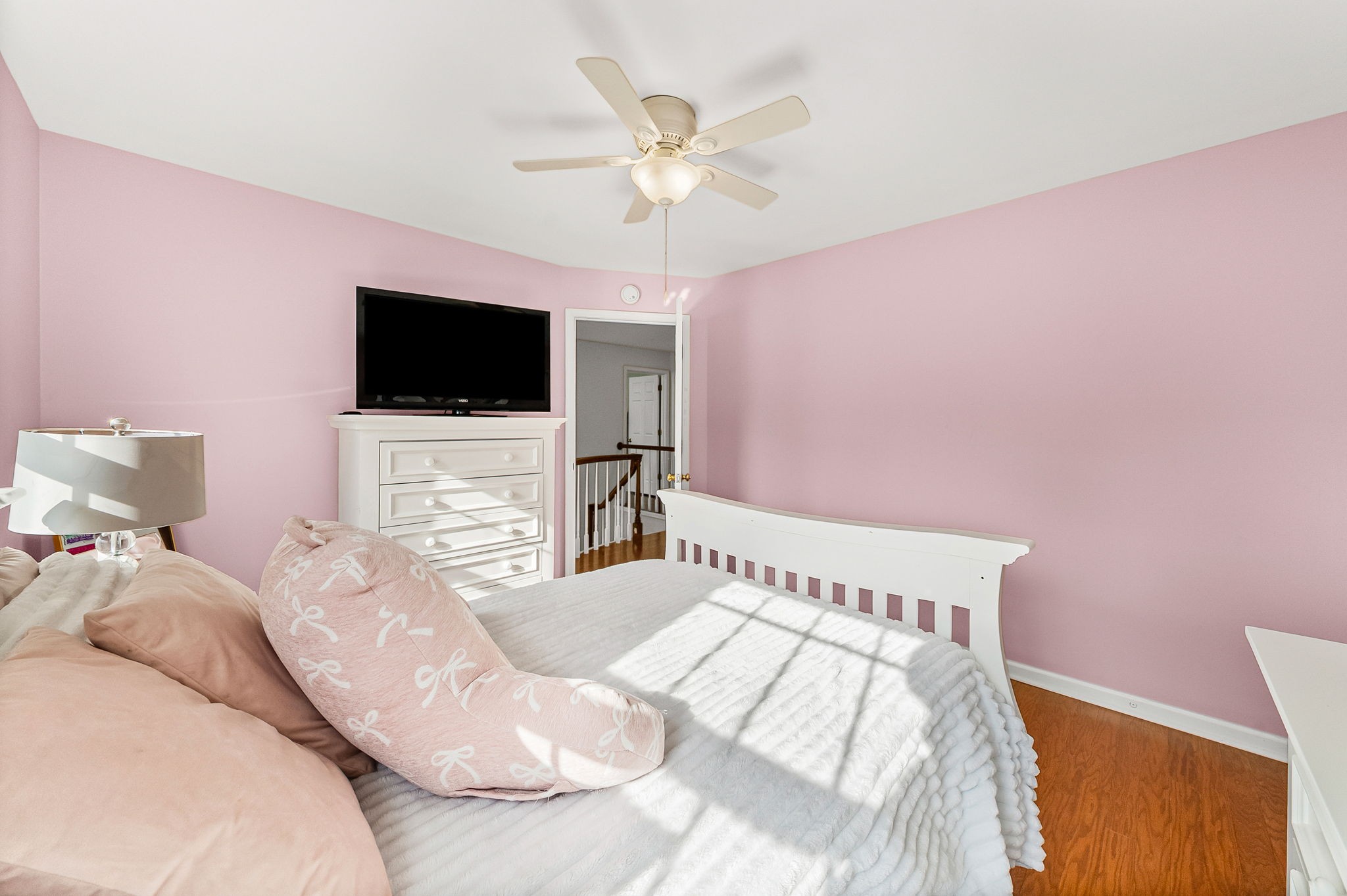 508 Sheffield Road Hopkinsville, KY 42240 - Photo 49 of 65 a bedroom with a bed and a flat screen tv