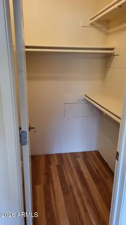 a close view of closet