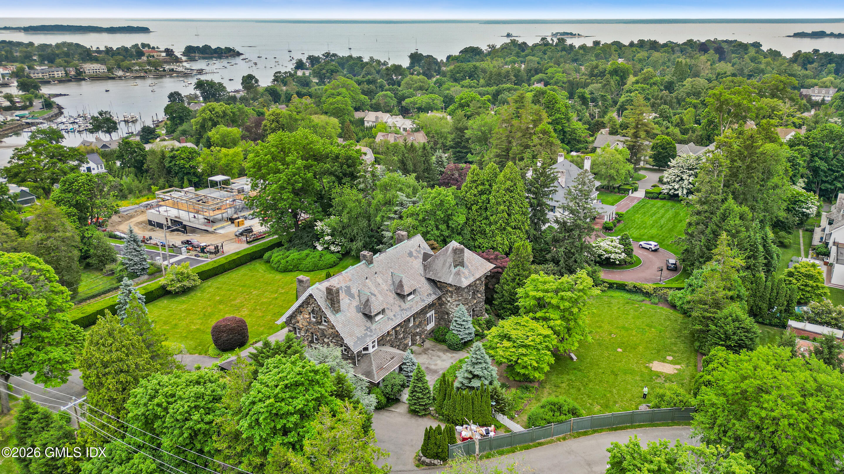 432 Field Point Road Greenwich, CT 06830 - Photo 4 of 49 Aerial View of Belle Haven Peninsula