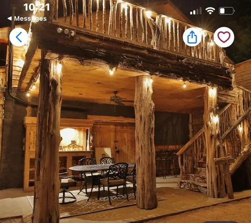 a view of outdoor space with seating area