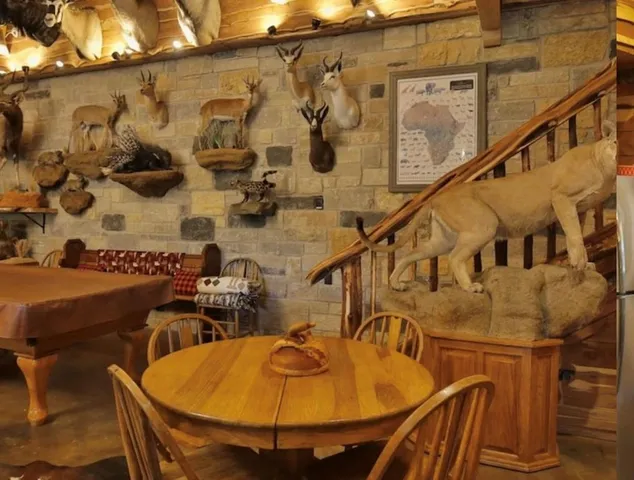 a view of an empty room with a glass door