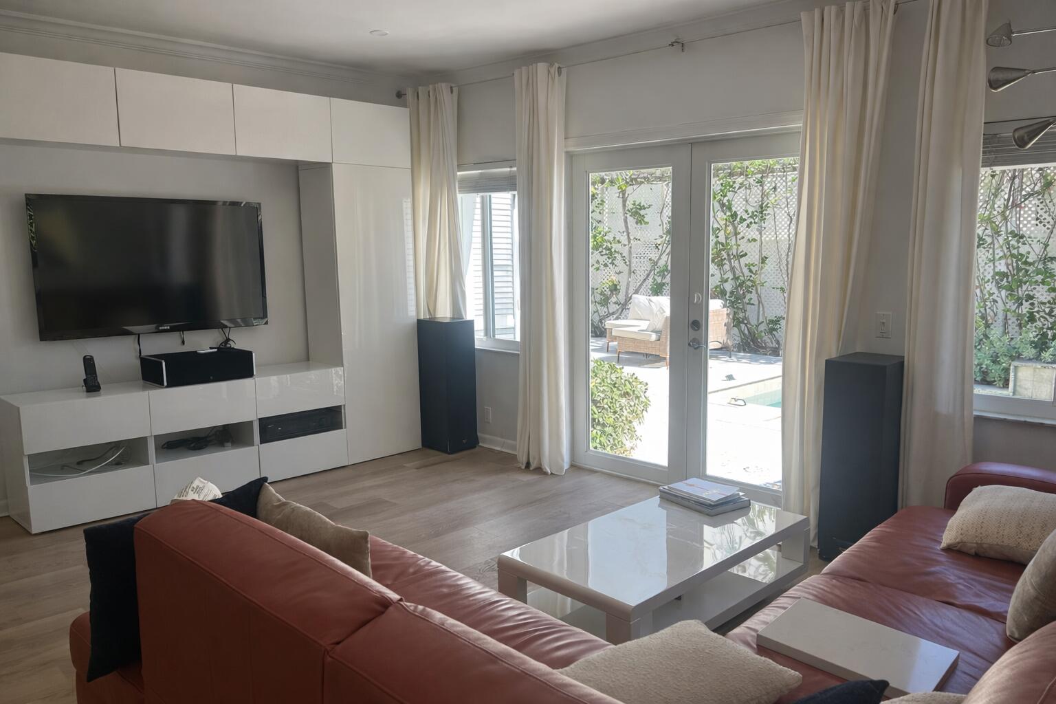 248 Cortez Road West Palm Beach, FL 33405 - Photo 6 of 17 a living room with furniture and a flat screen tv