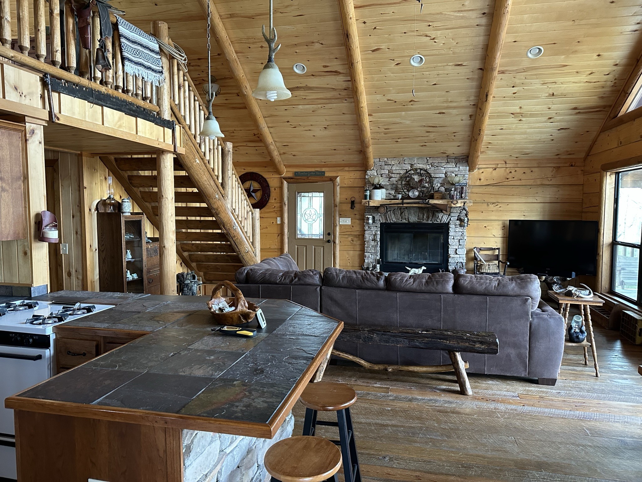 1229 Ayers Road Rock Island, TN 38581 - Photo 26 of 69 a living room with furniture and a fireplace