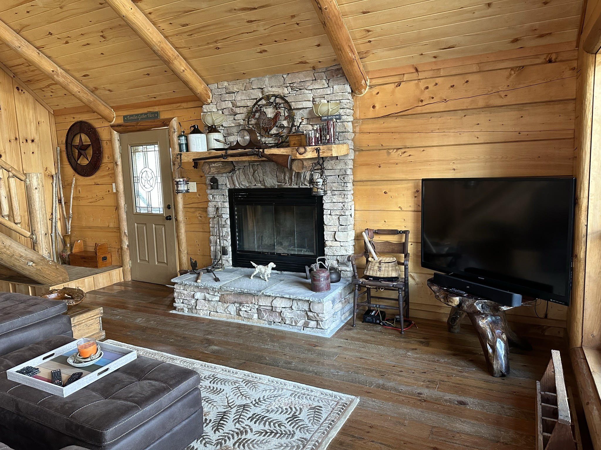 1229 Ayers Road Rock Island, TN 38581 - Photo 33 of 69 a living room with furniture and a fireplace