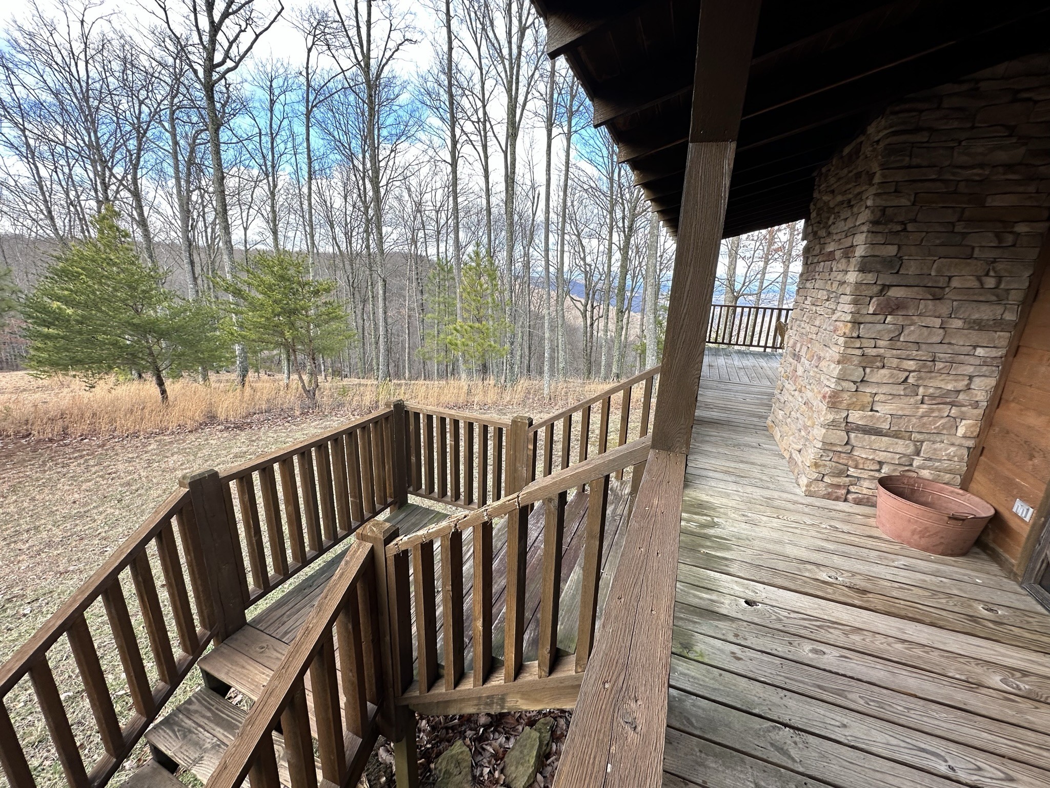 1229 Ayers Road Rock Island, TN 38581 - Photo 58 of 69 a view of deck with wooden floor and outdoor seating