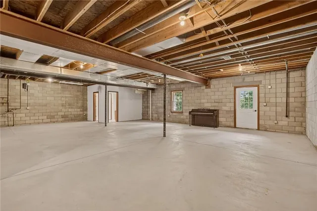 a view of an empty room