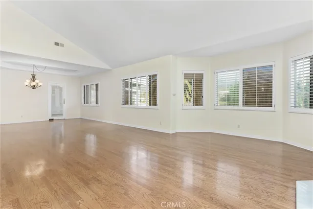 a view of an empty room