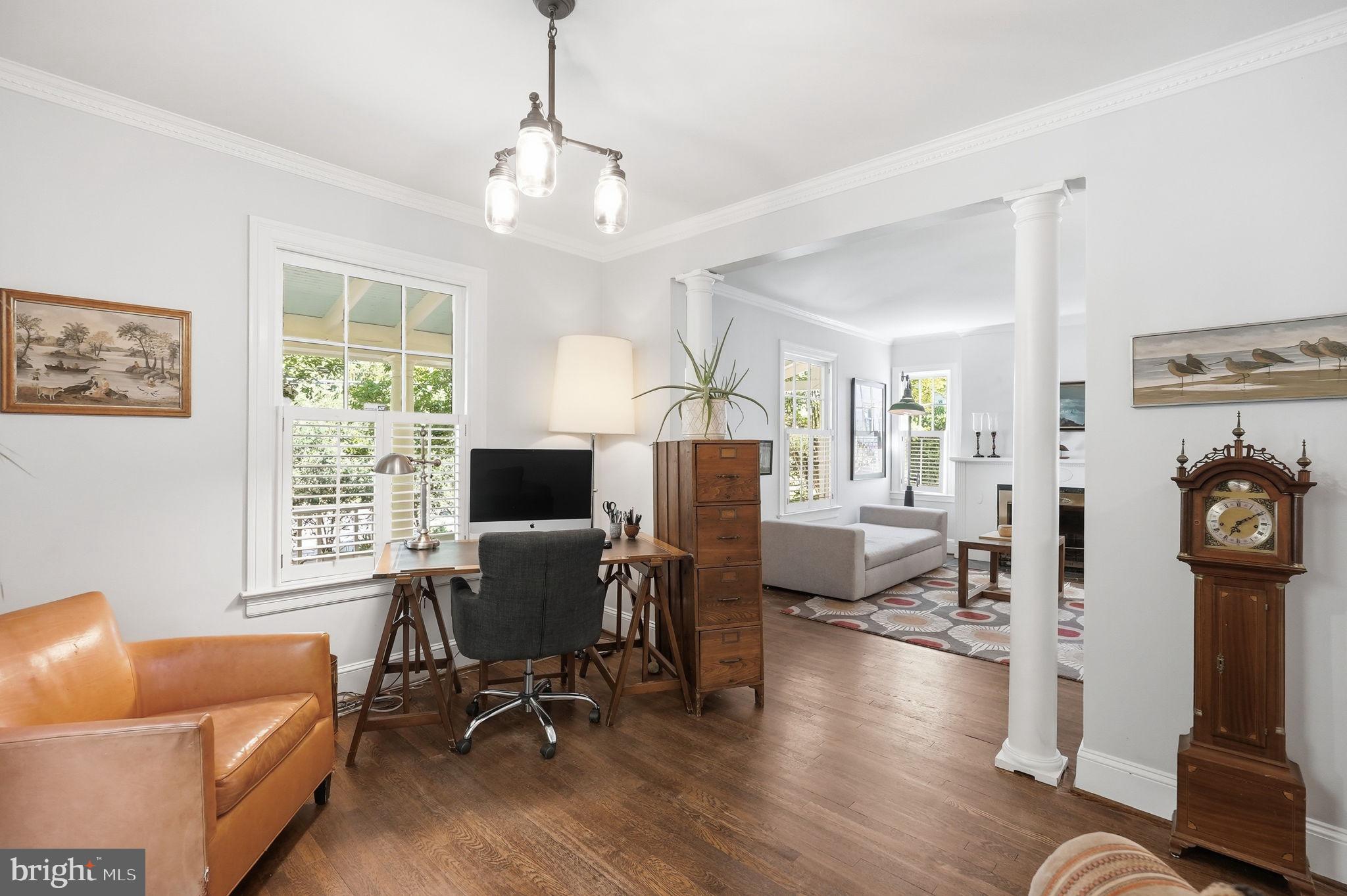 6814 Brookville Road Chevy Chase, MD 20815 - Photo 9 of 39 Charming workspace with natural light.