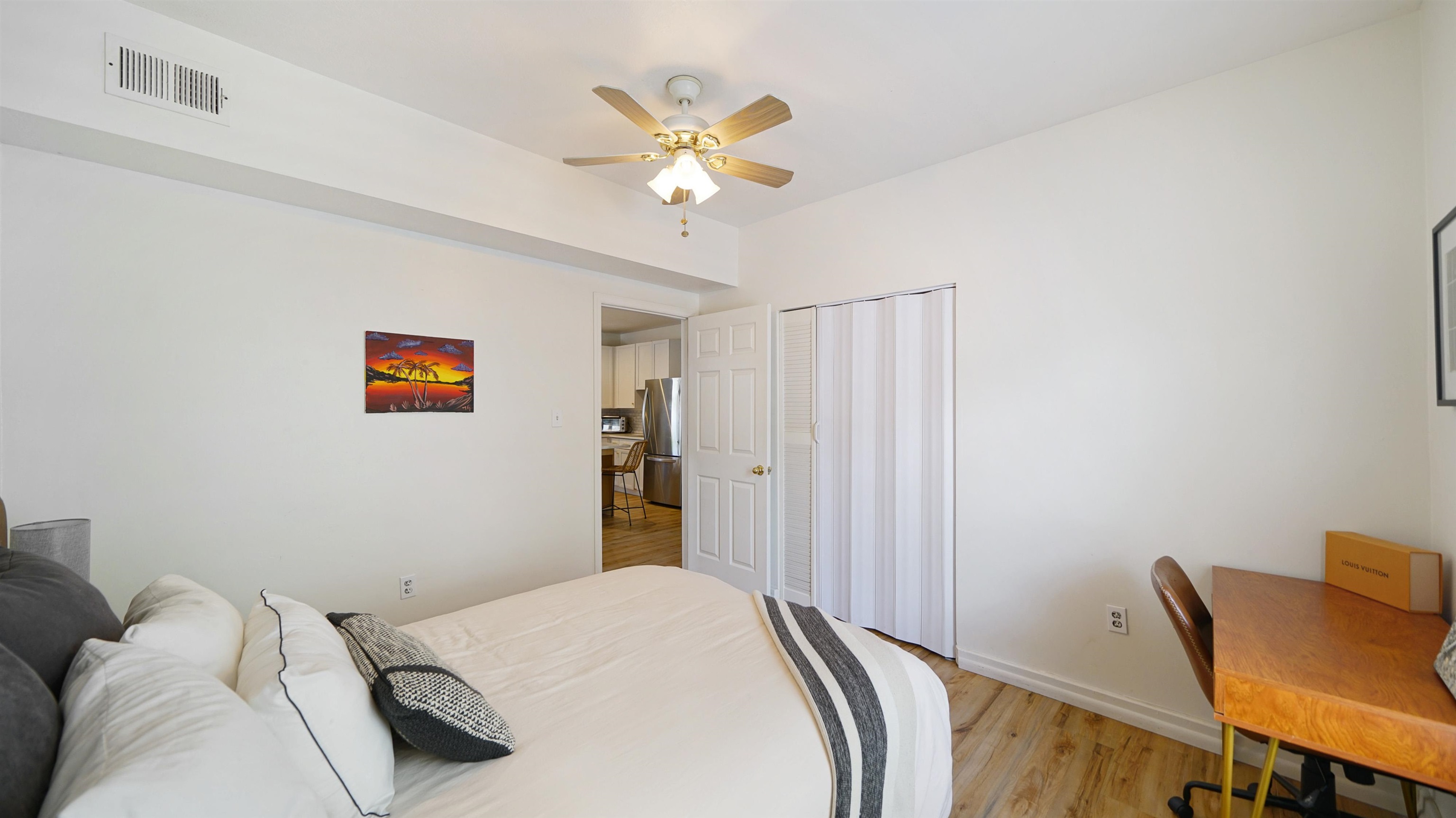 119 Moore Street St. Augustine, FL 32084 - Photo 12 of 49 a bedroom with a bed and a chair