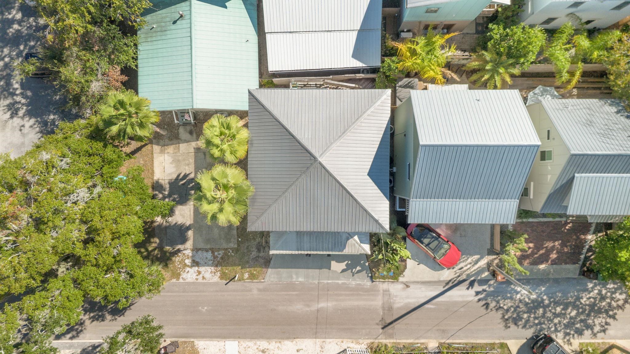 119 Moore Street St. Augustine, FL 32084 - Photo 41 of 49 an aerial view of a house with large trees