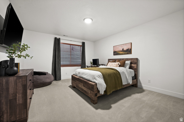 507 West Windmill Gate Cove Draper, UT 84020 - Photo 41 of 46 Bedroom with light colored carpet and baseboards