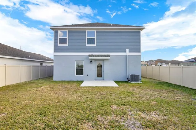 a big house with a yard